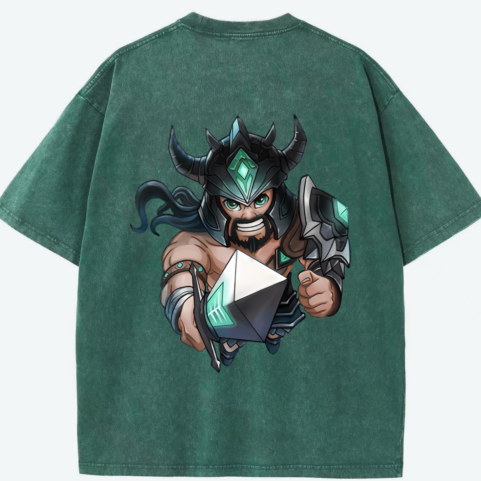 リーグ・オブ・レジェンド League of Legends LOL 綿100% ヴィンテージ風 半袖Tシャツ（背面プリント）
